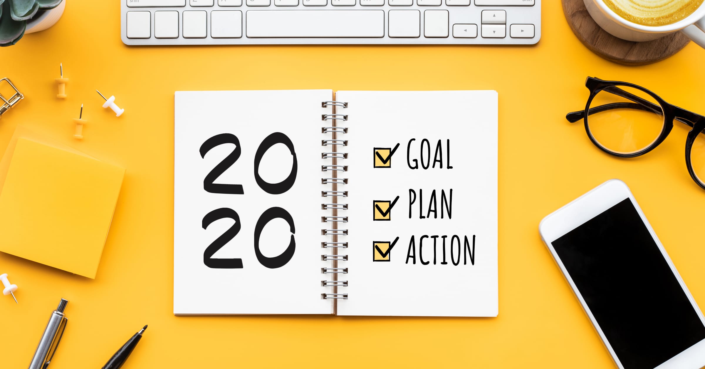 2020 with goal plan and action