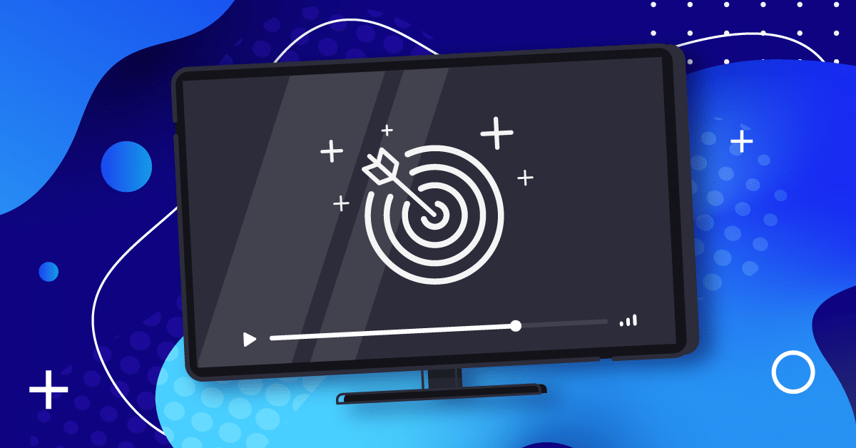 TV screen with target and arrow.